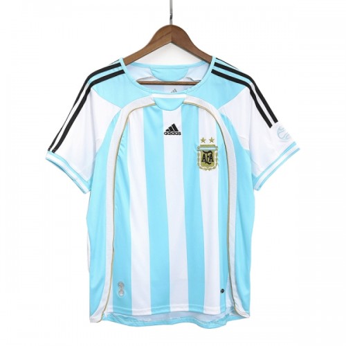 Fotbalový Dres Argentina 2006 Domácí Dresy Retro Fotbalový Dres Argentina 2006 Domácí Dresy Retro